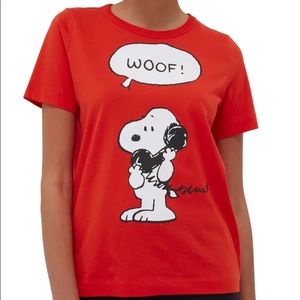 Chinti & Parker x Peanut Snoopy tee size L